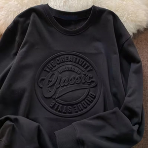 Suéter de Punto para Hombre de Alta Calidad al por Mayor, OEM, Hombros Caídos, Cuello Redondo, Sudaderas Personalizadas con Logotipo para Hombre - Product Image 3