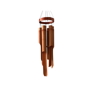 Campanas de Viento de Bambú de Estilo Rústico, Decoración Natural para Exteriores, Patio y Jardín - Product Image 4