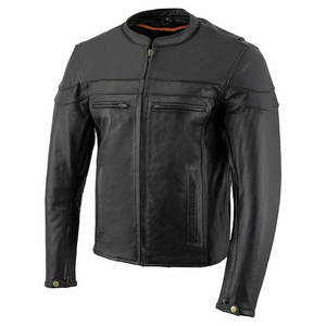 Top profesional moto hombre Chaquetas Chaqueta impermeable para hombre hecho en Pakistán cuero genuino motocicleta chaquetas de hombre - Product Image 3