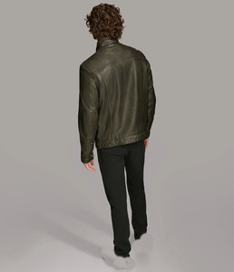 Chaqueta de cuero para hombre, ropa de abrigo elegante personalizada, ropa de calle, proveedor al por mayor, chaquetas a granel, ropa informal de fábrica - Product Image 4