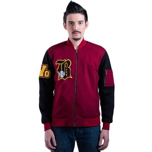Veste Letterman sur mesure pour hommes Automne et hiver Veste à col montant à séchage rapide de haute qualité - Product Image 1