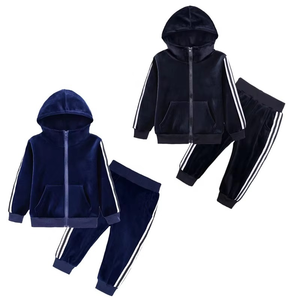 Chándal de alta calidad con cremallera de Color personalizado con bolsillo para niños, ropa activa de manga larga, ropa deportiva y de gimnasio, secado rápido - Product Image 1