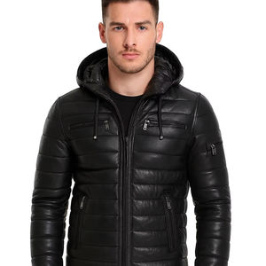 Blouson matelassé imperméable et coupe-vent à capuche, confortable et isolé, pour homme, idéal pour le quotidien, vente en gros - Product Image 1