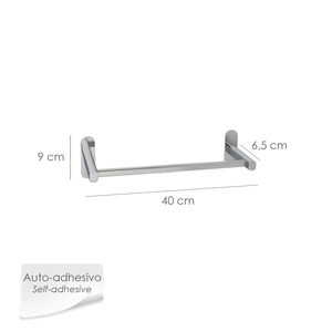 Portasciugamani Adesivo in Acciaio Inox Maurer 40 cm. - Product Image 2