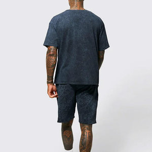 T-shirts délavés à l'acide pour hommes de haute qualité Nouveau design Meilleure vente Style formel Polyester/coton Tissu Offre Spéciale - Product Image 6