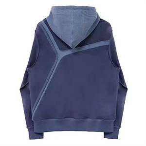 Sweats à capuche sérigraphiés pour hommes OEM Boxy Heavyweight Washed Sun Faded Street Wear - Product Image 6