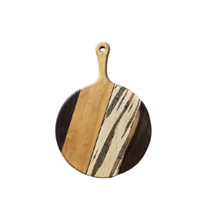 Tabla de cortar de madera alta llamativa para la cocina, tabla de cortar a mano colorida, uso seguro para utensilios de cocina - Product Image 1