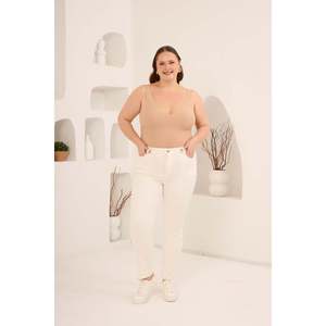 Plus Size Off-White <strong>Jeans</strong> - Product Image 5