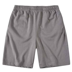 Pantalones cortos cómodos de lana de algodón 100% de Color sólido de peso ligero para hombre, pantalones cortos de verano de talla grande con cordón de calle alta de estilo 2024 para hombre - Product Image 2