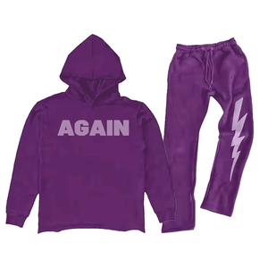 Jersey con capucha chándal para mujer invierno algodón acampanado correr chándales nuevo estilo con capucha Joggers Streetwear Sudadera con capucha conjunto sólido - Product Image 4