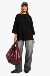 T-shirt imprimé surdimensionné Vêtements décontractés pour femmes T-shirts design personnalisés Vente en gros T-shirts pour femmes 100% coton de haute qualité - Product Image 4