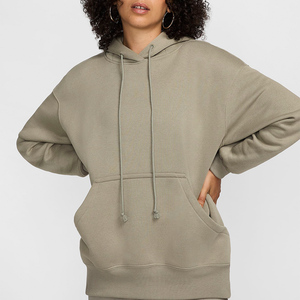 Wholesale 100% Cotton Unisex Zipper Hoody Jacket Heavyweight Full-Zip Turtleneck Short Hoodie Breathable Anti-Wrinkle for Women - Product Image 1