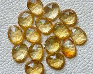 100% piedra preciosa de cabujón redonda suelta de citrino amarillo certificado Natural a precios al por mayor, lo mejor para joyería y pulseras - Product Image 4