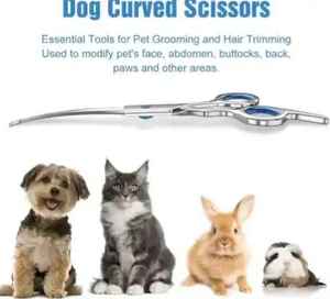 Juegos de tijeras profesionales de alta calidad para el cuidado de mascotas, tijeras de corte de 8 pulgadas, tijeras curvas, tijeras para adelgazar el cabello para perros y cachorros - Product Image 2