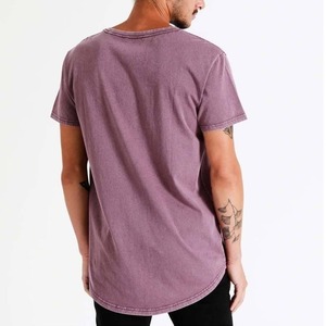 Fabricantes al por mayor de ropa suelta 100 algodón camiseta de gran tamaño de manga corta lavado ácido camisetas con DTG personalizado - Product Image 5