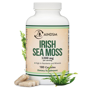 Suplemento de Musgo Marino en Polvo de Marca Propia, Cápsulas Duras, Apoyo para la Salud Digestiva para Adultos, Incluye Raíz de Bardana y Alga Marina - Product Image 1