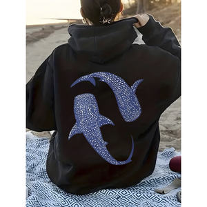 Kinitwear เสื้อสเวตเตอร์สวมหัวสำหรับผู้หญิง, เสื้อฮู้ดมาตรฐานสีเดียวสำหรับใส่สบายในฤดูหนาว/ฤดูใบไม้ร่วง - Product Image 1