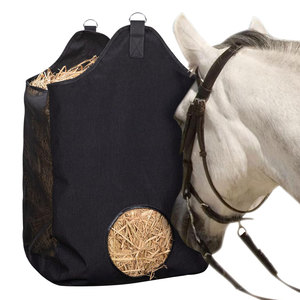 Bolsa de heno resistente con correas ajustables para colgar fácilmente en graneros o remolques Bolsa de heno de alimentación lenta con pequeños agujeros de malla - Product Image 1