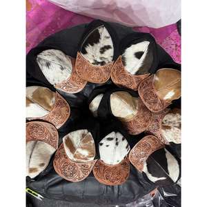 GangesGrain Cuero Genuino de Piel de Vaca Repujado con Pelo Sintético PU, Paja, para Invierno, Viajes, Fiestas, Deportes, Negocios, Casual, Aire Libre - Product Image 6