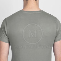 T-shirt en toile imprimé tendance à col rond pour homme avec motif graphique élégant, 100 % coton, respirant, coupe décontractée