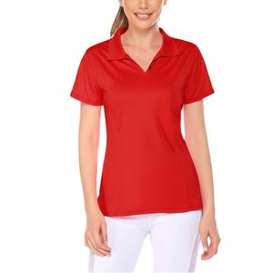 T-shirt de performance pour femme, tricoté, uni, séchage rapide, respirant, vêtement de sport à manches courtes pour le golf et le tennis, vente en gros, logo personnalisé - Product Image 5