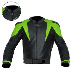 Veste de moto en cuir véritable de haute qualité, veste en cuir de moto personnalisée, respirante, design professionnel, fabriquée au Pakistan - Product Image 1