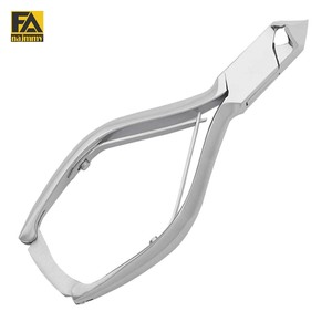 Pince à ongles à cuticules en acier inoxydable à double ressort en forme de lune avec lame incurvée pour les doigts de bébé - Product Image 1