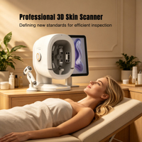 Analizador de Piel 3D Panorámico con IA de un Solo Clic Bitmoji, Escáner Facial de Alta Resolución de 36MP y 8 Espectros para 5 Síntomas de la Piel
