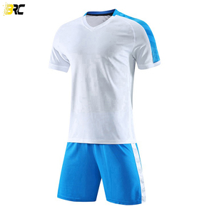 Ensemble de sport à manches courtes pour hommes, vêtements d'entraînement de Football à séchage rapide - Product Image 4