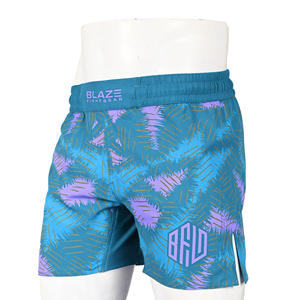 Short de sport MMA pour homme, léger et décontracté, en tissu élastique, avec décoration à bas prix, short d'entraînement Nogi BJJ - Product Image 1