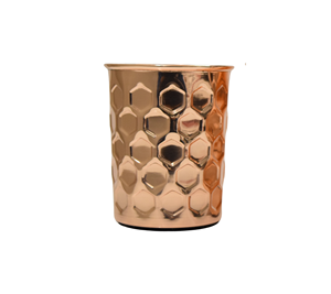 High Quality 100% Copper Tumbler Handcrafted Copper Tumbler For Drinking Water Modern Design Shiny Polish Tumbler - Product Image 2