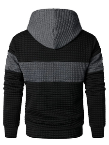 Sudadera con capucha sólida para hombre, moda de otoño, corte Regular, transpirable, manga larga, alta calidad, estampado personalizado, OEM - Product Image 3
