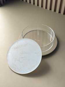 Handmade Round Pattern Paper Inlay <b>Box</b> Available <b>for</b> <b>Sale</b> Contemporary Chic Vintage Decorative Marble and Acrylic Jewelry <b>Box</b> - Product Image 6