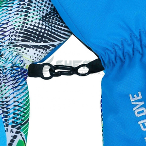 Guantes de esquí compatibles con pantalla táctil Guantes Térmicos impermeables con palmas antideslizantes puños ajustables e interiores forrados de lana - Product Image 3