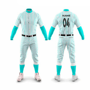 Uniforme de béisbol de patrón recto de ropa deportiva sublimada Digital personalizada de calidad con estirable de cuatro vías - Product Image 4