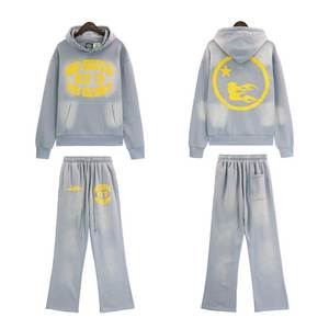 Men Heavyweight High Quality Comfortable Street Wear Tracksuit Apparel Clothing 400GSM <b>Printing</b> Tracksuit For Men & Women - Product Image 2