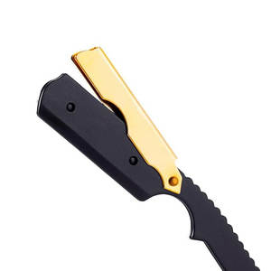 Rasoir à lame droite de haute qualité pour barbier, avec manche ergonomique et lame en acier inoxydable durable, facile à remplacer. - Product Image 6