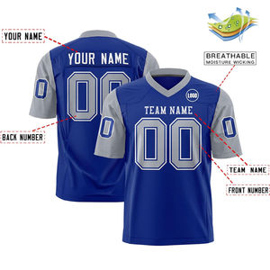 Vente en gros 100% polyester personnalisé imprimé maillot de football américain pour adultes respirant séchage rapide demi-taille lettre - Product Image 6