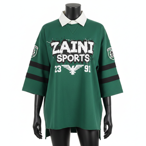 Survêtement Homme Premium 300 GSM Polycoton Molleton Doux au Toucher Vert Foncé Panneau Contrastant Logo Personnalisé Évacuation de l'Humidité - Product Image 1