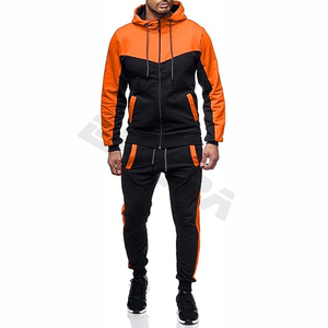 Unisex Full <b>Zip</b> Pullover Tracksuits 2-Piece Set with Graphic Prints 100% Cotton Sweat Suits for Winter Customizable Logo - Product Image 4