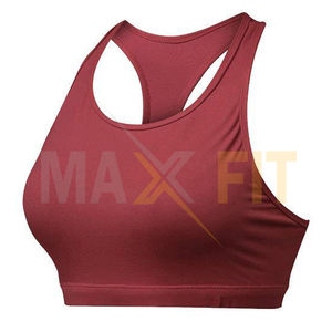 MAXFIT ENTERPRISES Soutien-gorge de sport en coton pour femmes pour la salle de sport Yoga Fitness Workout Active Wear Sexy Yoga Vest - Product Image 3