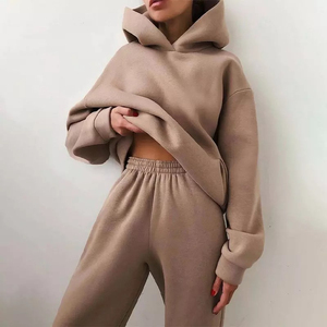 Nouvel arrivage de sweats à capuche surdimensionnés pour femmes épaule tombante poids lourd 100% coton manches longues sérigraphie lettres sweats à capuche pour femmes - Product Image 1