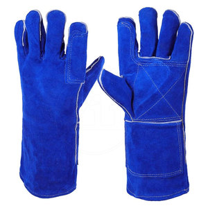 Guantes de Soldadura de Cuero Más Vendidos, Forro Polar, Protección Contra Salpicaduras de Metal Fundido, Compatibles con TIG/MIG, Protección para el Pulgar, Personalizables - Product Image 1