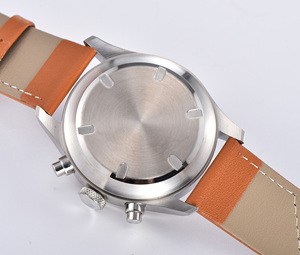 <span class=keywords><strong>Parnis</strong></span> 42 mm schwarzes Zifferblatt, luxuriöse Sport-Chronograph-Quarzuhr für Herren, Edelstahlgehäuse, Armbanduhr, Miyota-Uhrwerk, 22 mm Band - Product Image 6