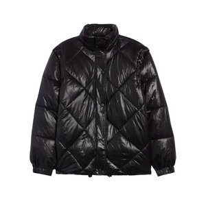 แจ็กเก็ตหุ้มฉนวนปรับได้มีชายเสื้อแจ็กเก็ตปลาปักเป้าผ้าสองชั้นทรงเรขาคณิตเนื้อผ้าระบายอากาศได้ดีปรับได้ตามต้องการ - Product Image 5