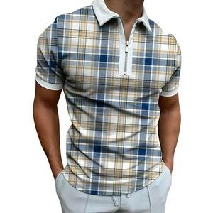 เสื้อถักสำหรับผู้ชายแขนสั้นพิมพ์ลายซับลิเมตส์ระบายอากาศได้ดีดีไซน์ล่าสุด - Product Image 5