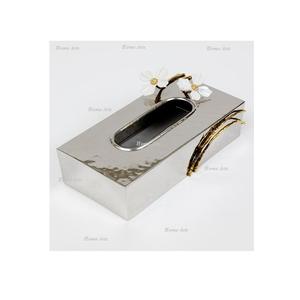 Trending Design Iron <b>Tissue</b> Storage <b>Box</b> Customized Size Rectangular Shape <b>Tissue</b> Paper <b>Box</b> For Best Selling - Product Image 2