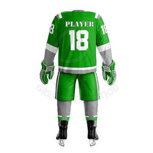 Uniforme de hockey sur glace d'impression de nom d'équipe pour les uniformes légers de hockey sur glace de couleur faite sur commande fabriqués au Pakistan - Product Image 3