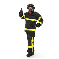 Vêtements de travail pour pompiers, veste et pantalon de protection résistants, uniformes renforcés, salopette réglable multi-poches