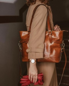 Beautifully Handmade Handmade Leather Bag, Handbag, Woman Leather Bag, Elegant Leather Bag - Product Image 2